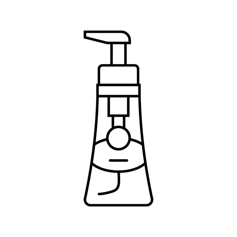 Händewaschen Hygiene Linie Symbol Vektor Illustration