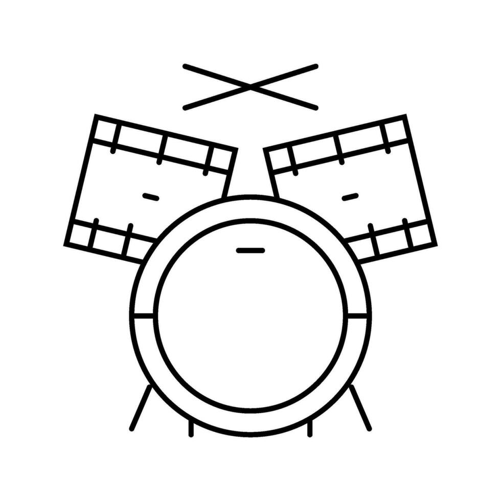 Boombox Charakter retro Musik- Linie Symbol Vektor Illustration