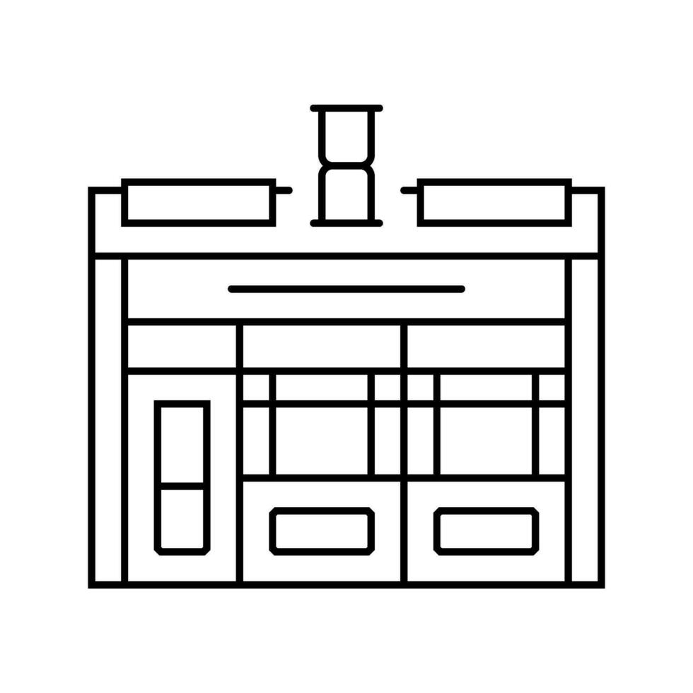 Müll Geschäft Geschäft Linie Symbol Vektor Illustration