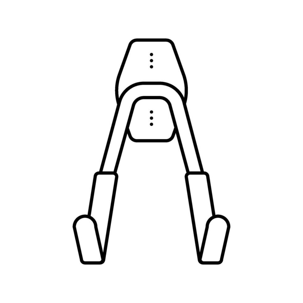 verktyg krok garage verktyg linje ikon vektor illustration