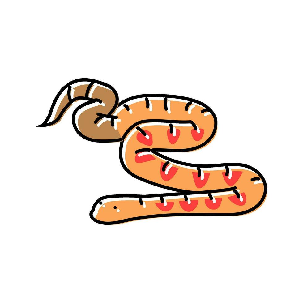 Mais Schlange Tier Schlange Farbe Symbol Vektor Illustration