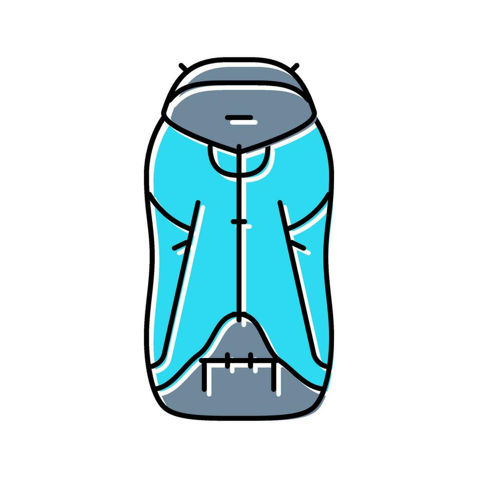 Klettern Pack Bergsteigen Abenteuer Farbe Symbol Vektor Illustration