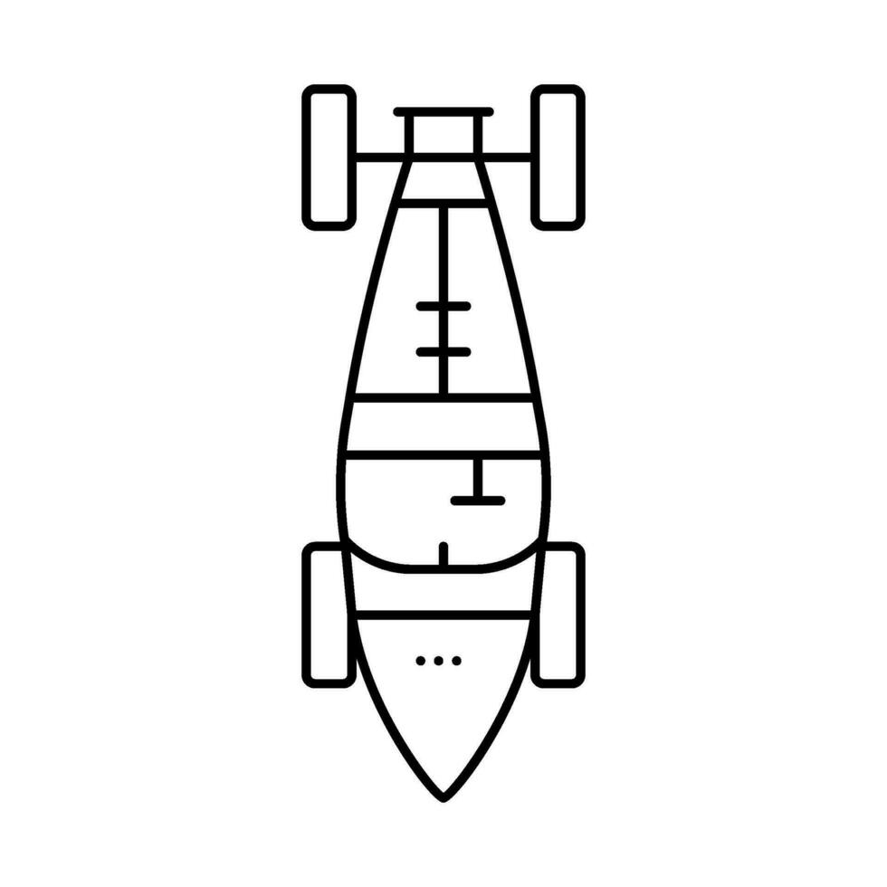 samling bil topp se linje ikon vektor illustration