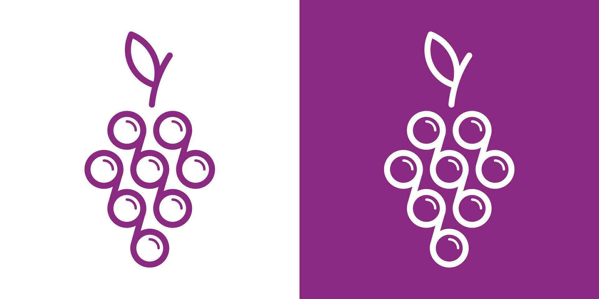 grapefrukt logotyp design ansluten till oändlighet och tillverkad i linje stil vektor
