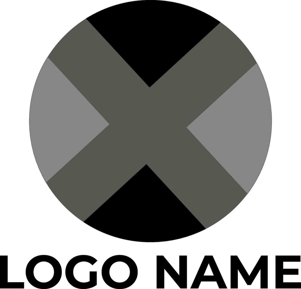 X, Ö Kreis Initiale Logo Design Vektor