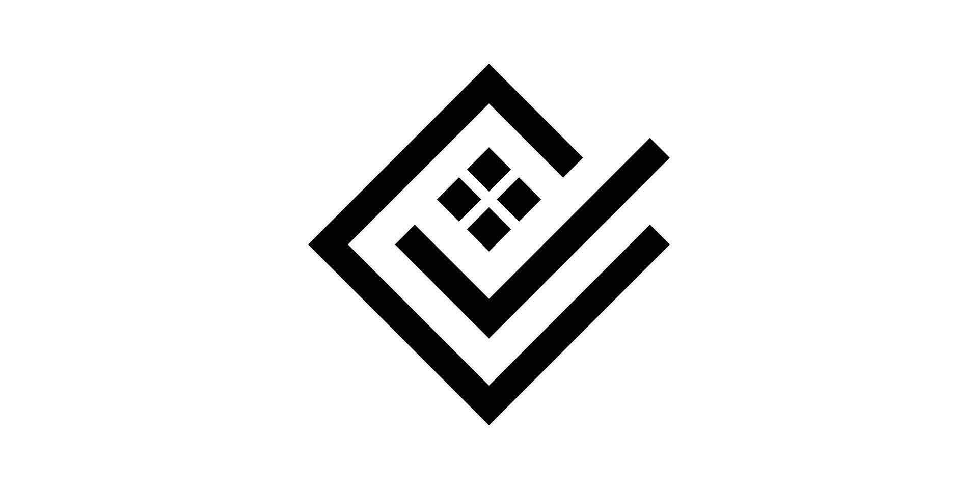 Logo Design prüfen und Zuhause Symbol Vektor Inspiration