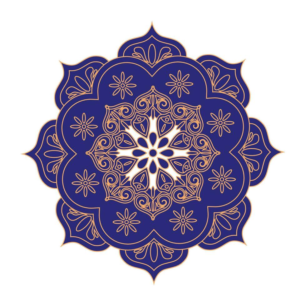 Vektor schön Mandala Ornament Design mit geometrisch Kreis Element gemacht