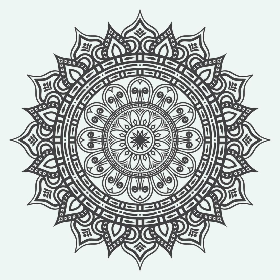 Luxus-Mandala-Design-Vorlage vektor