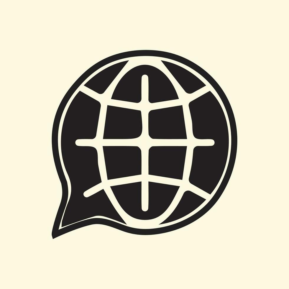 Globus Vektor Symbol Übersetzung voll eben Zeichen zum Netz Design und Handy, Mobiltelefon Konzept. Sprache, wählen ein einfach, solide Symbol. Illustration von ein Symbol oder Logo Vektor Abbildungen mit pixelgenau Klarheit