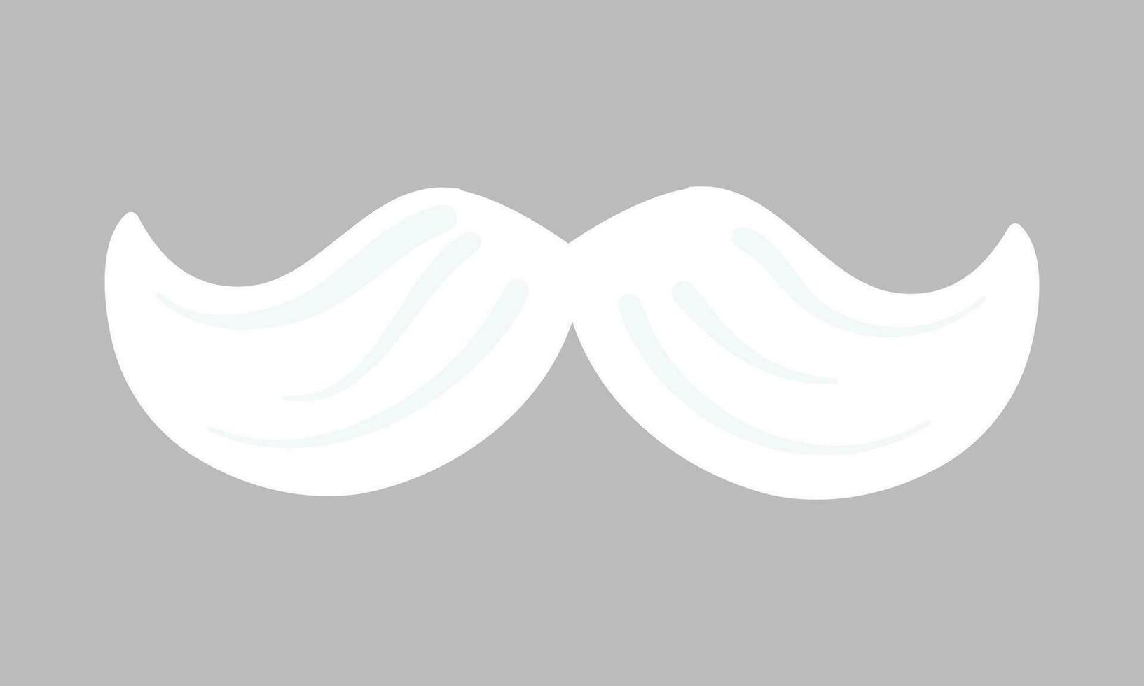 Vektor movember Schnurrbart im eben Design