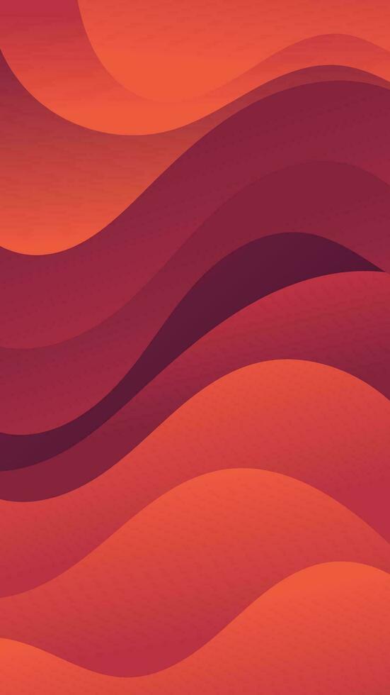 abstrakt bakgrund röd orange Färg med vågig rader och gradienter är en mångsidig tillgång lämplig för olika design projekt sådan som webbplatser, presentationer, skriva ut material, social media inlägg vektor