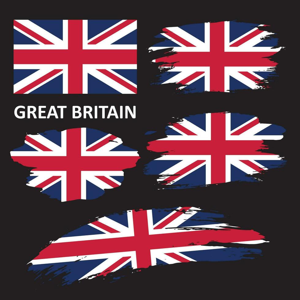 Flagge von das vereinigt Königreich von großartig Großbritannien vektor