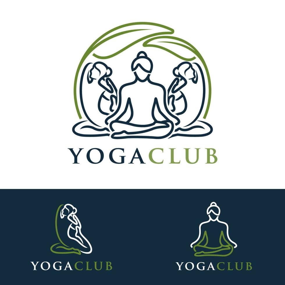 yoga logotyp vektor