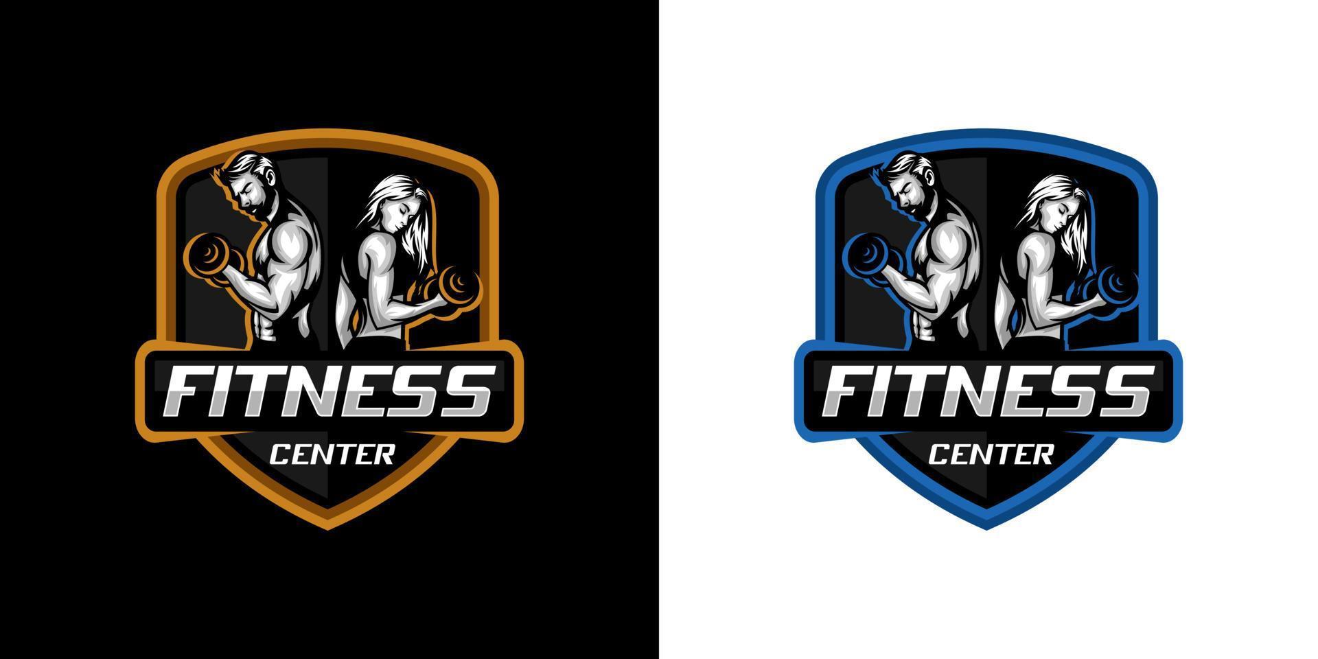 fitnessklubbens logotyp vektor