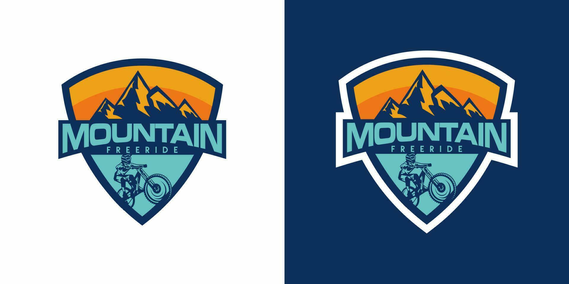 Mountainbike-Logo vektor