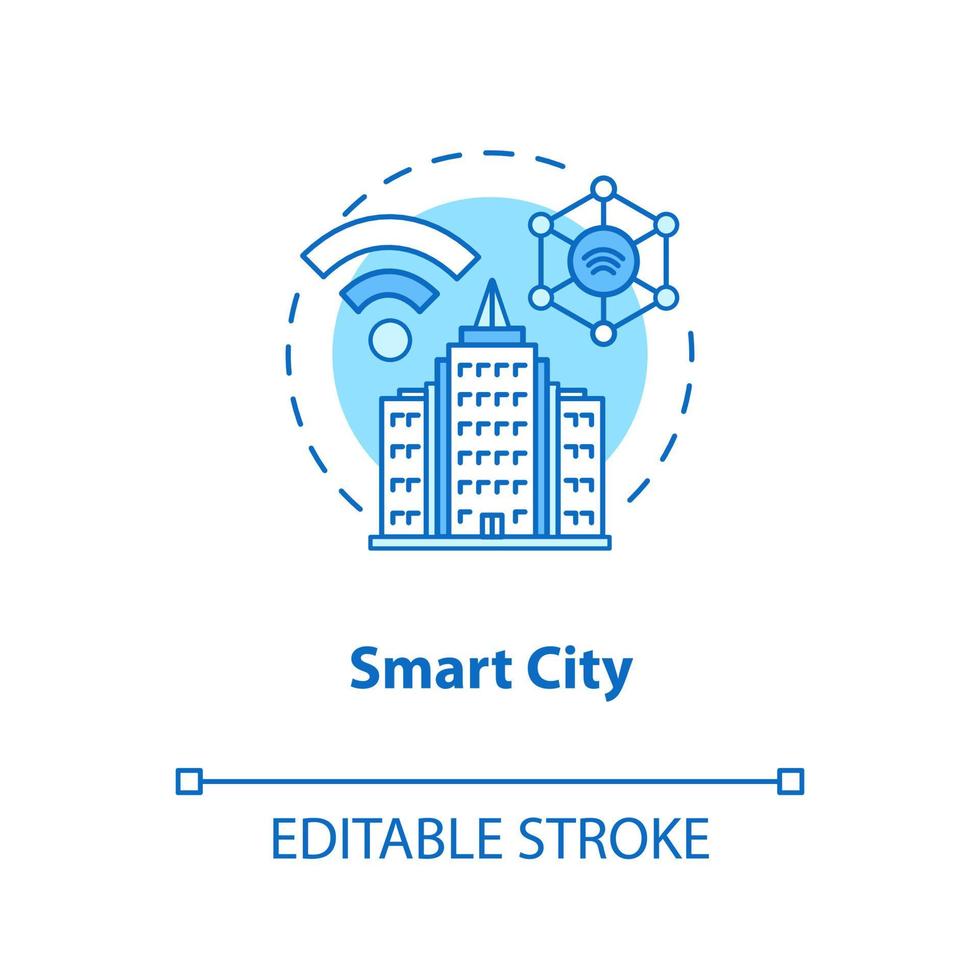 Symbol für das Smart City-Konzept vektor