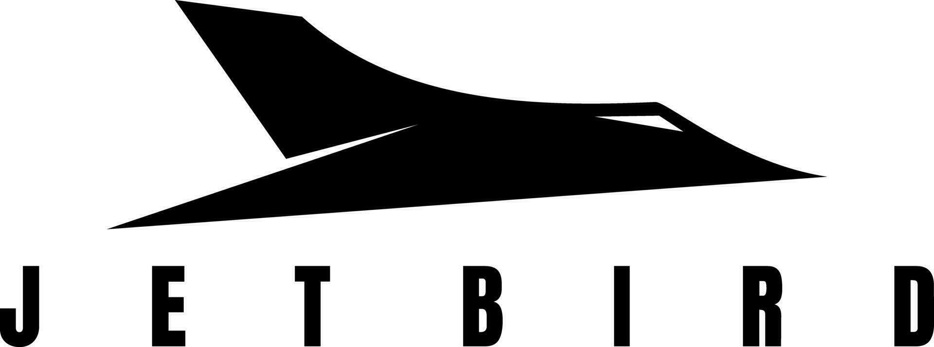 Flugzeug Jet Vogel Logo Design Vektor Kunst