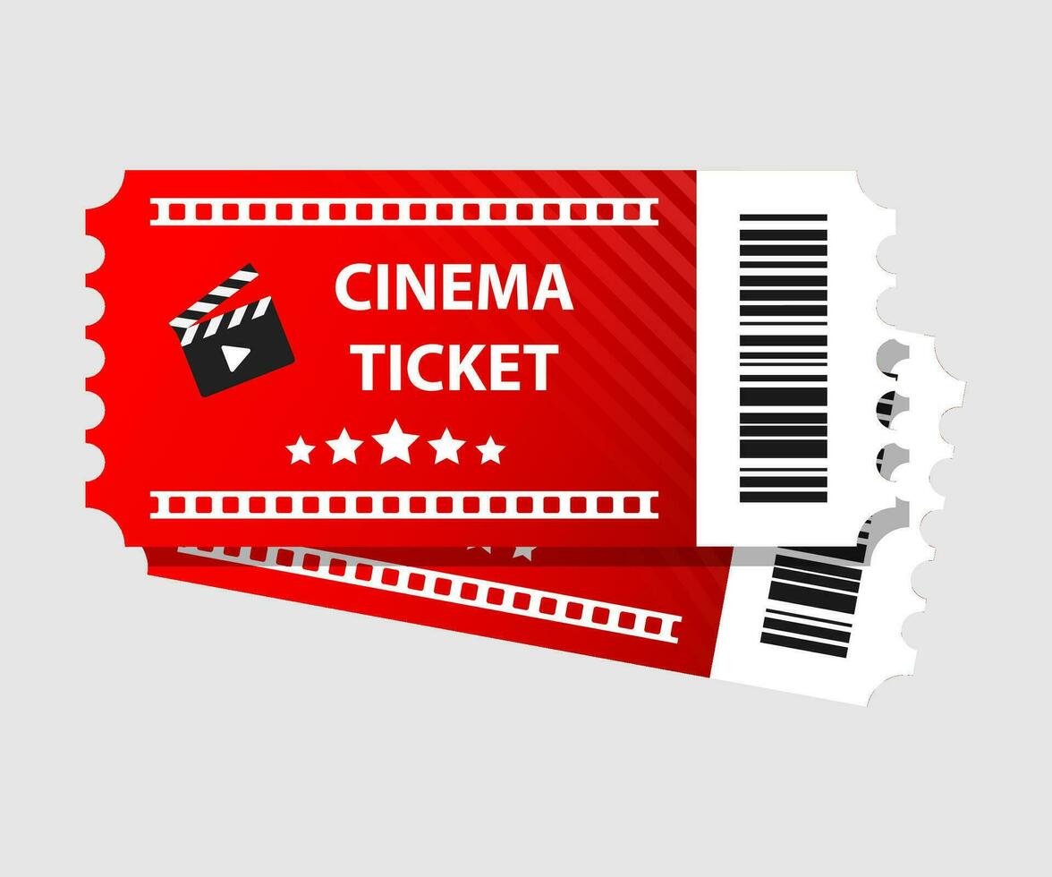 rot Kino Tickets Illustration Film Tickets vektor