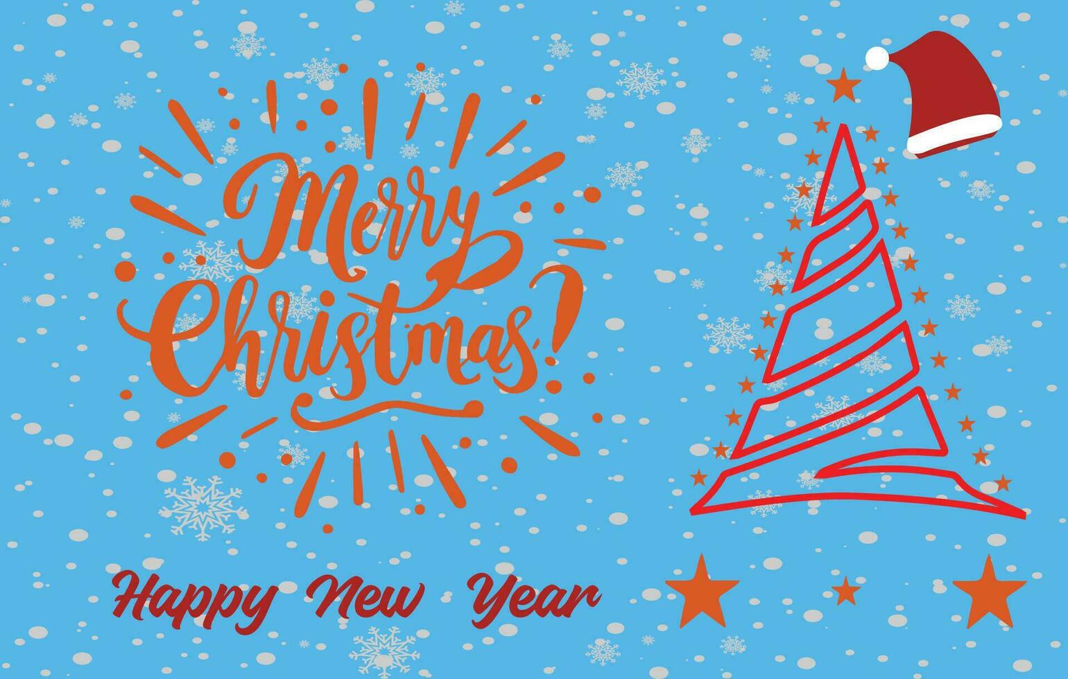 Weihnachten Urlaub Banner, Weihnachten Baum Rahmen mit glücklich Neu Jahr Wunsch vektor