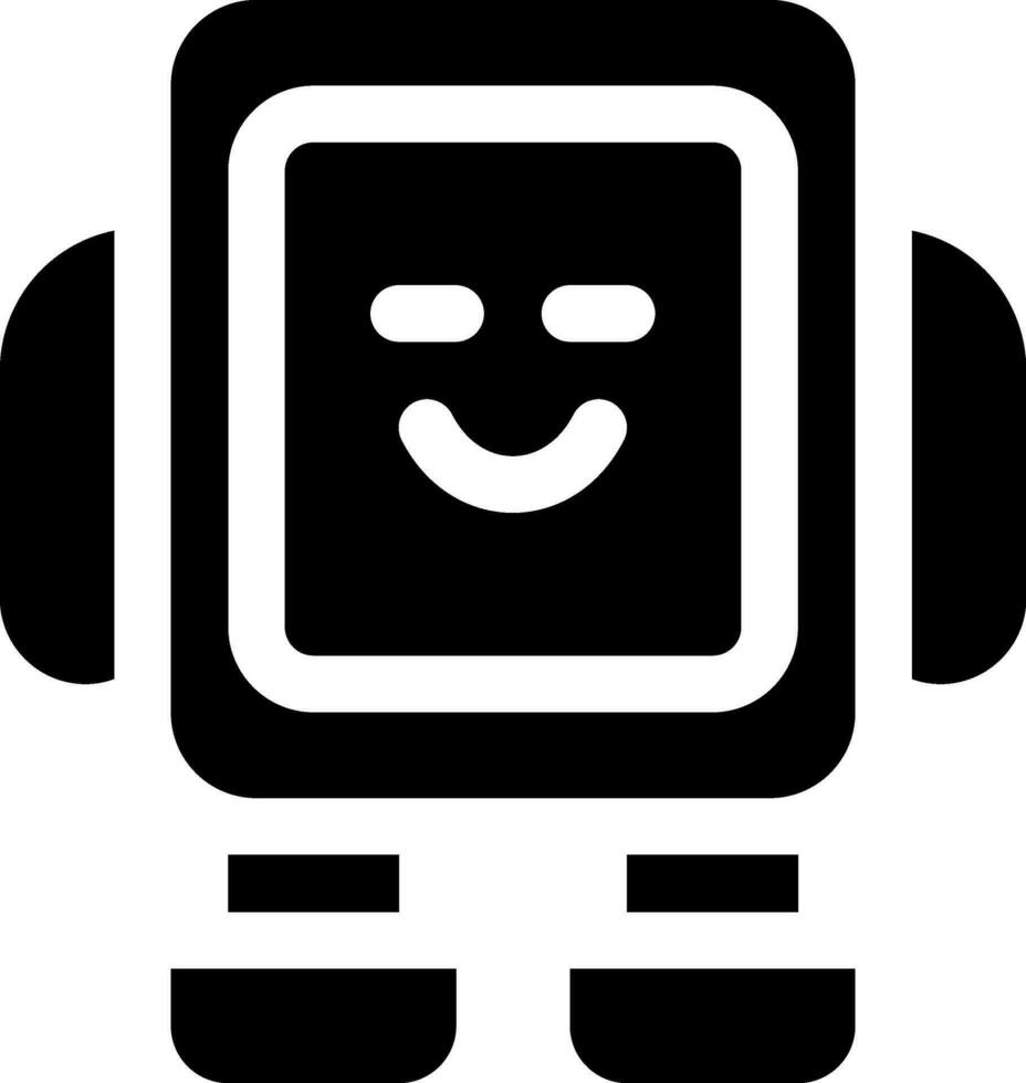 diese Symbol oder Logo Roboter Symbol oder andere wo es erklärt das technologisch und Sache Ergebnisse Das können Hilfe Mensch Arbeit oder wie Kinder- Spielzeuge oder andere und Sein benutzt zum Netz, Design vektor