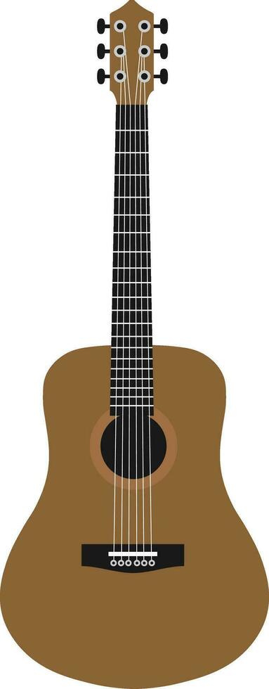 Vektor Illustration von Musical Instrument Gitarre Symbol isoliert im Weiß Hintergrund