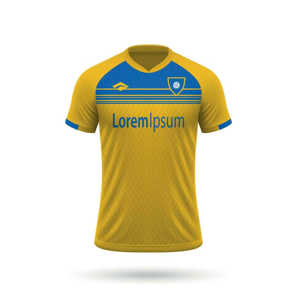 3d realistisk fotboll jersey vektor