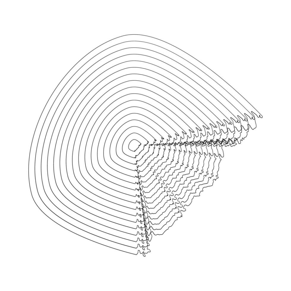 abstrakt vågig rader element. strömmande partiklar Vinka mönster 3d kurva halvton. element vektor i de begrepp av teknologi, vetenskap, och modern