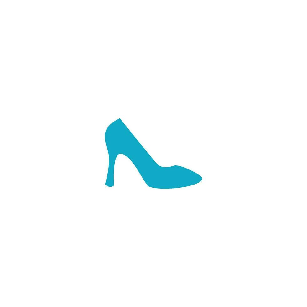 elegant kvinnor sko ikon vektor
