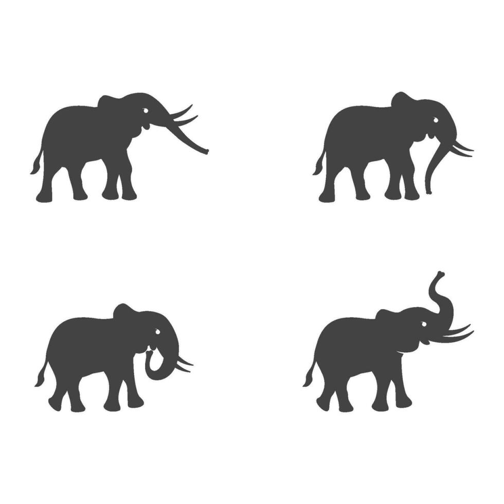 elefant logotyp mall ikon vektor