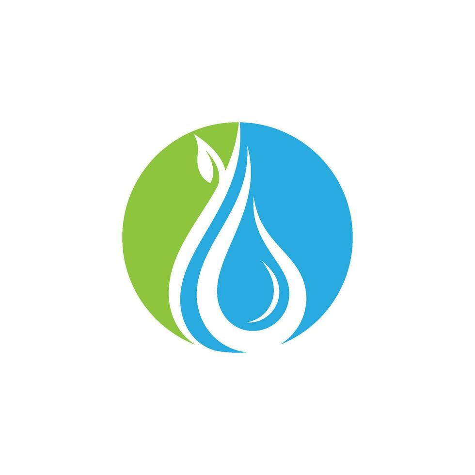 Wassertropfen-Logo-Vorlage vektor