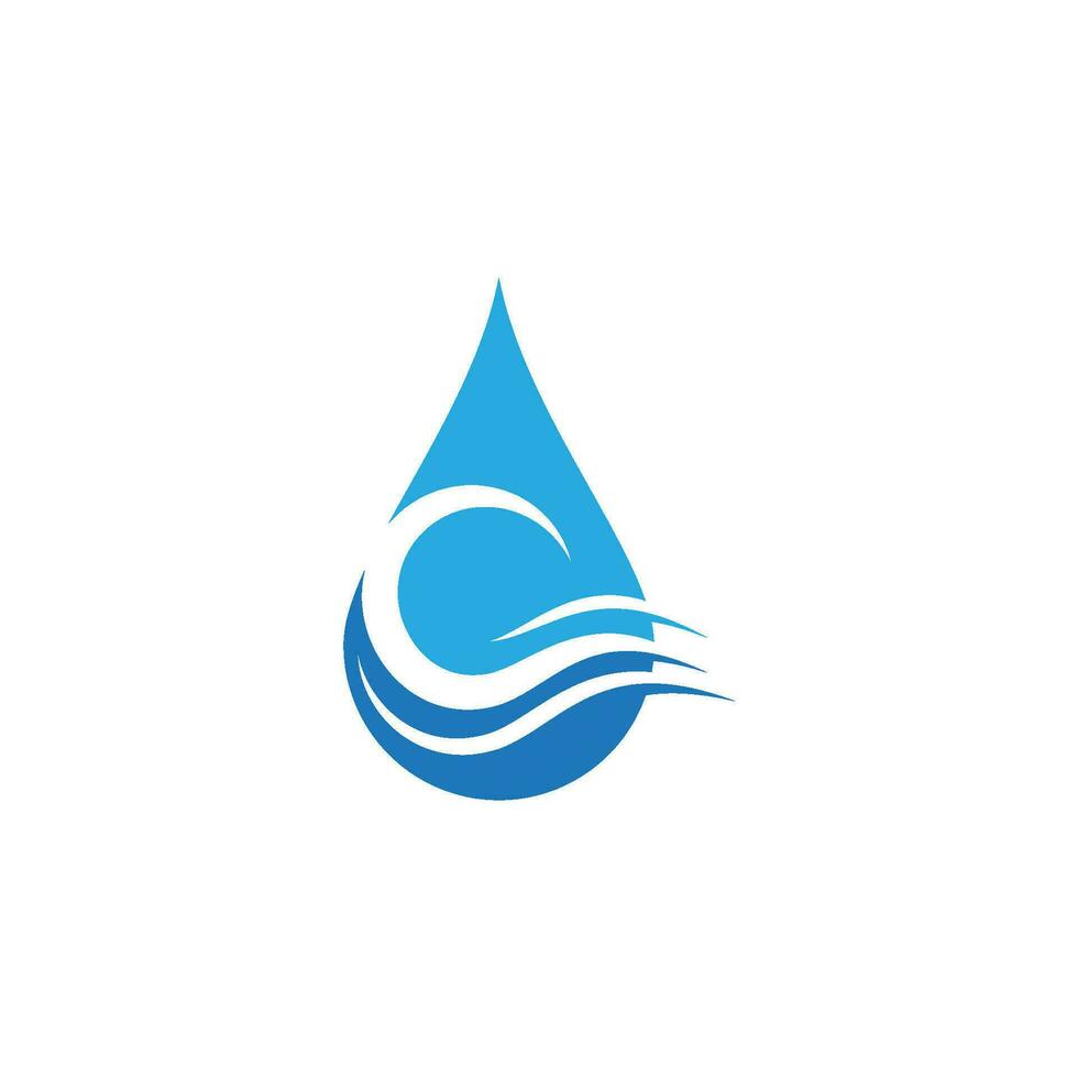 Wassertropfen-Logo-Vorlage vektor