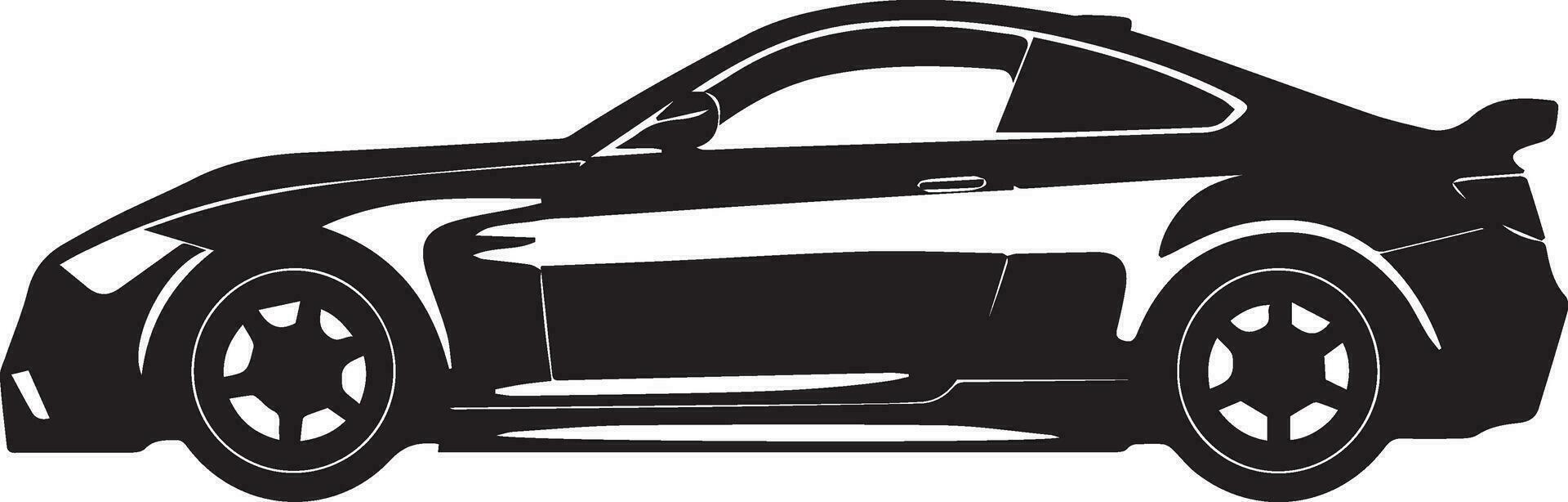 Auto Vektor Silhouette Illustration schwarz Farbe 19