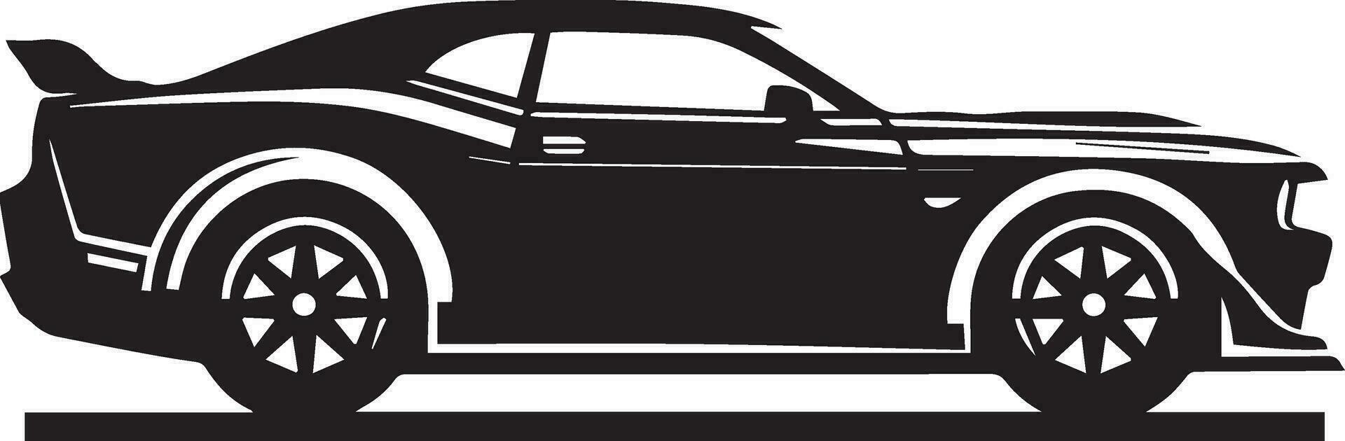 Auto Vektor Silhouette Illustration schwarz Farbe 12