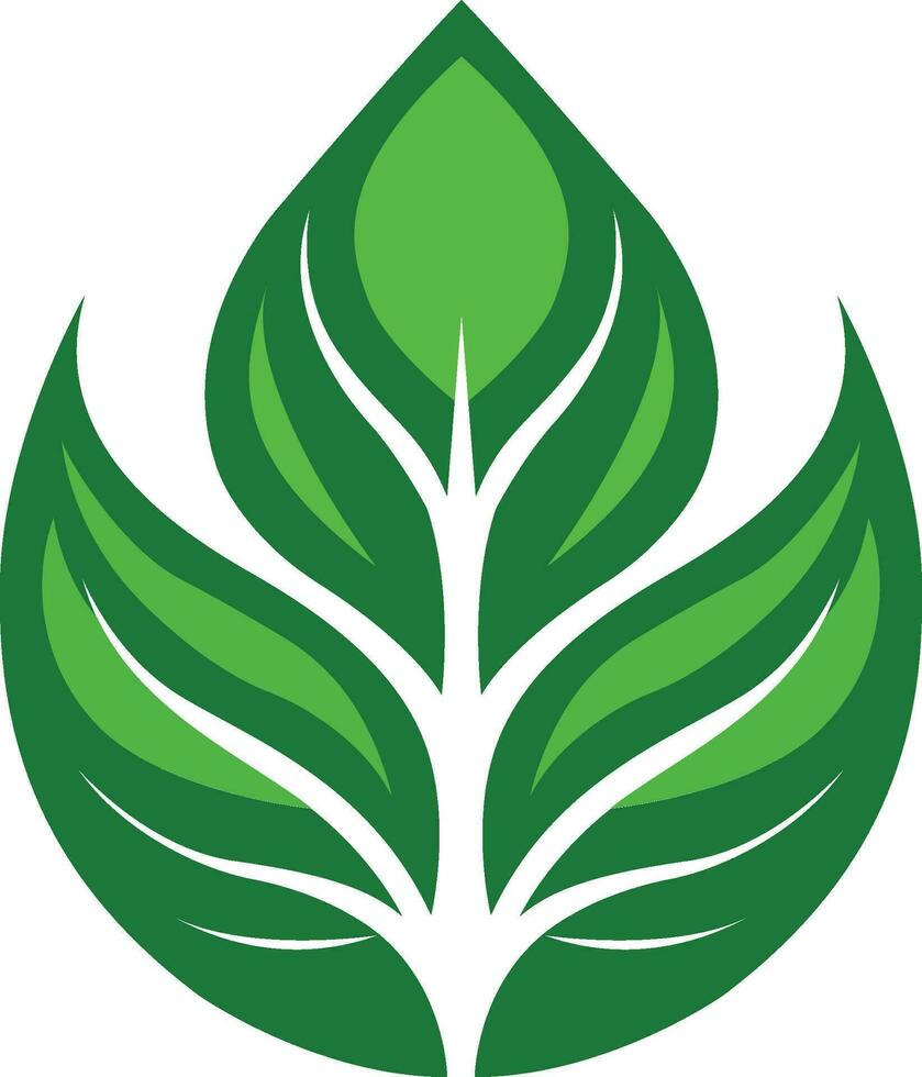 Blatt von Natur Logo Vorlage Vektor 1