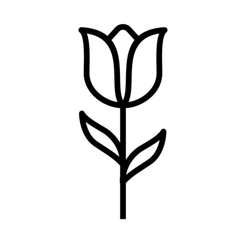 Tulpen-Vektor-Symbol vektor