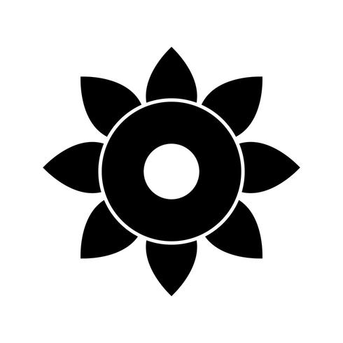 Blomma vektor ikon