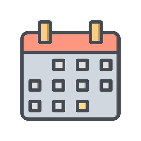 Vektor-Kalender-Symbol vektor