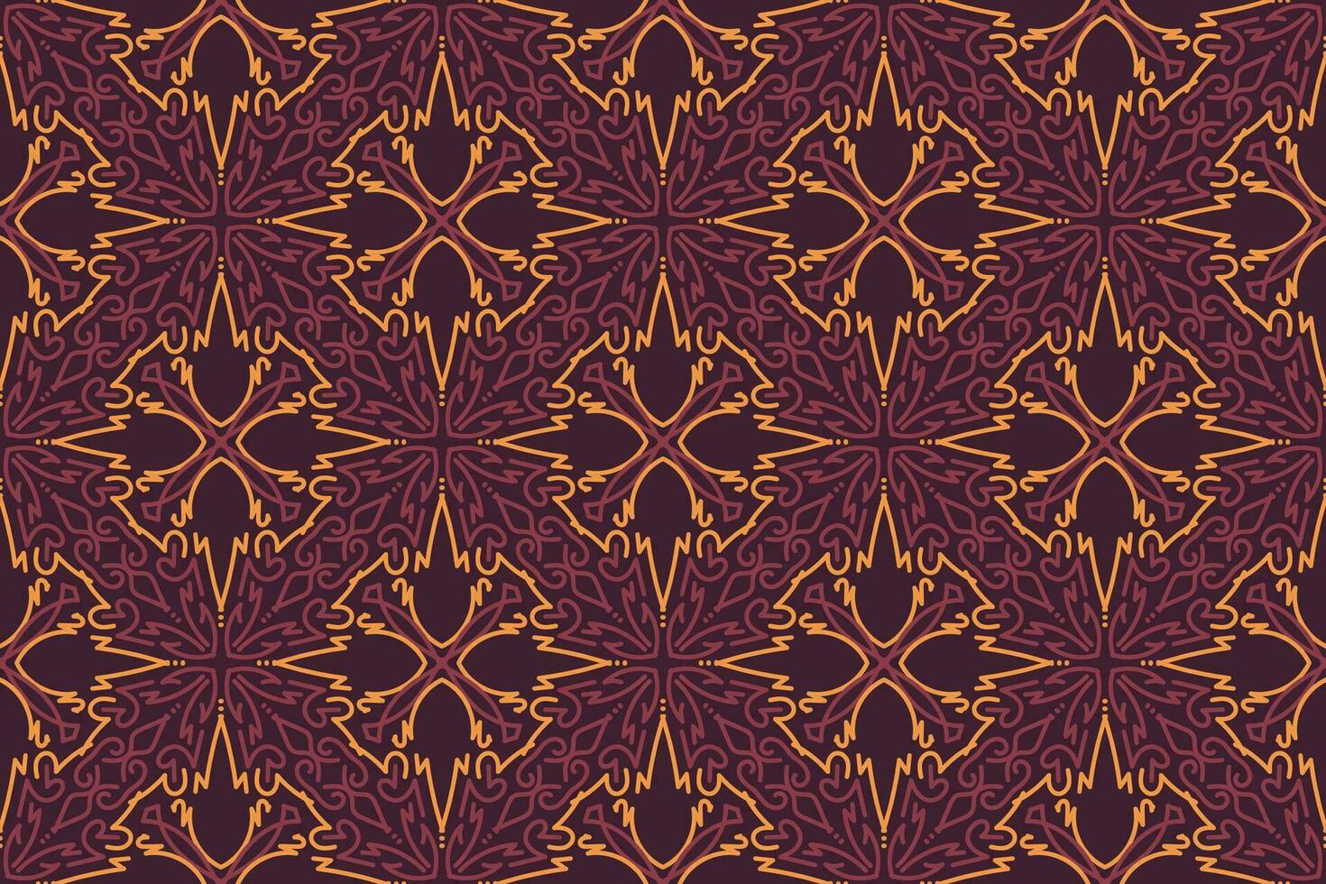 Arabisch Muster. lila und Orange Hintergrund mit Arabisch Ornamente. Muster, Hintergründe und Tapeten zum Ihre Design. Textil- Ornament. Vektor Illustration.