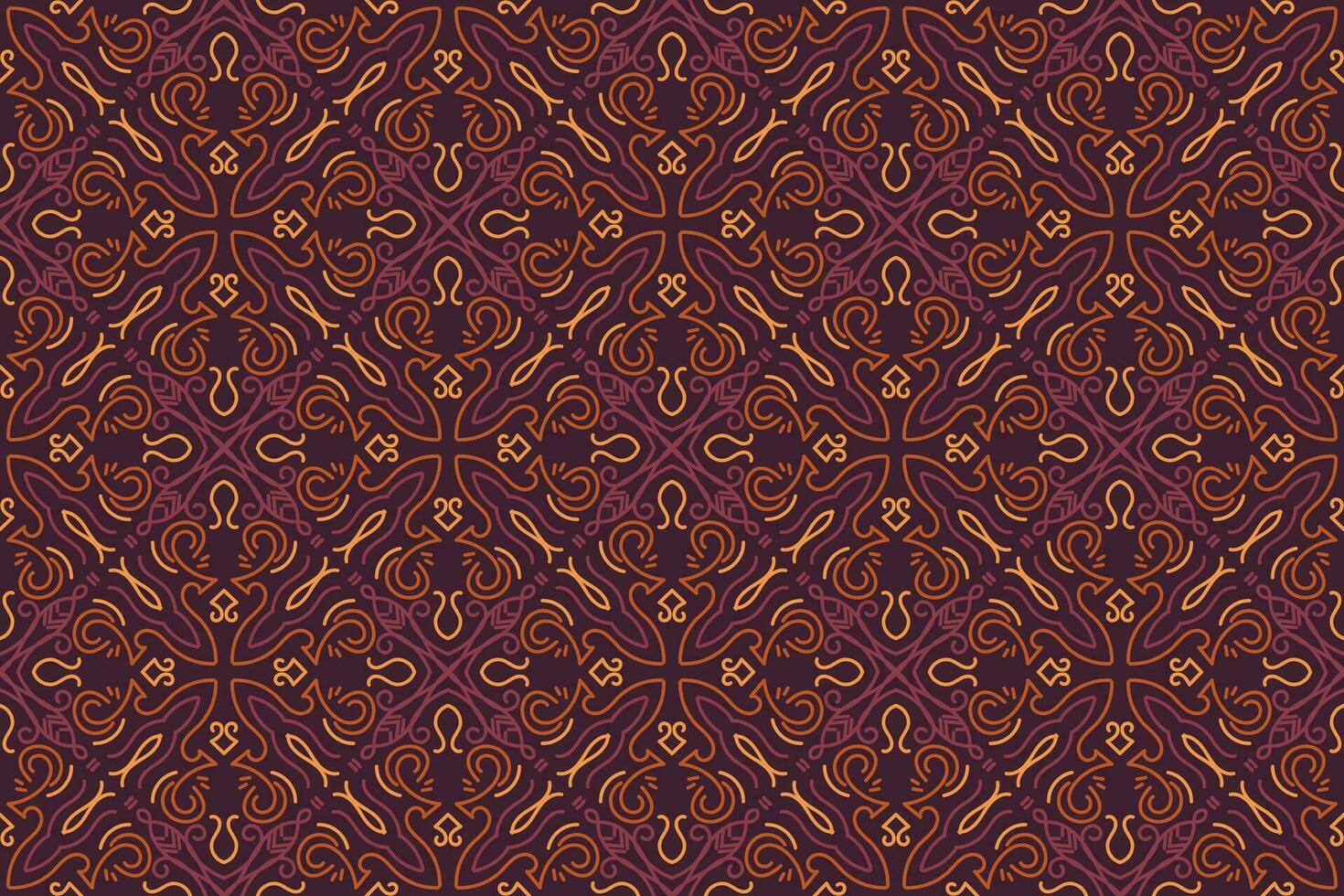 Arabisch Muster. lila und Orange Hintergrund mit Arabisch Ornamente. Muster, Hintergründe und Tapeten zum Ihre Design. Textil- Ornament. Vektor Illustration.