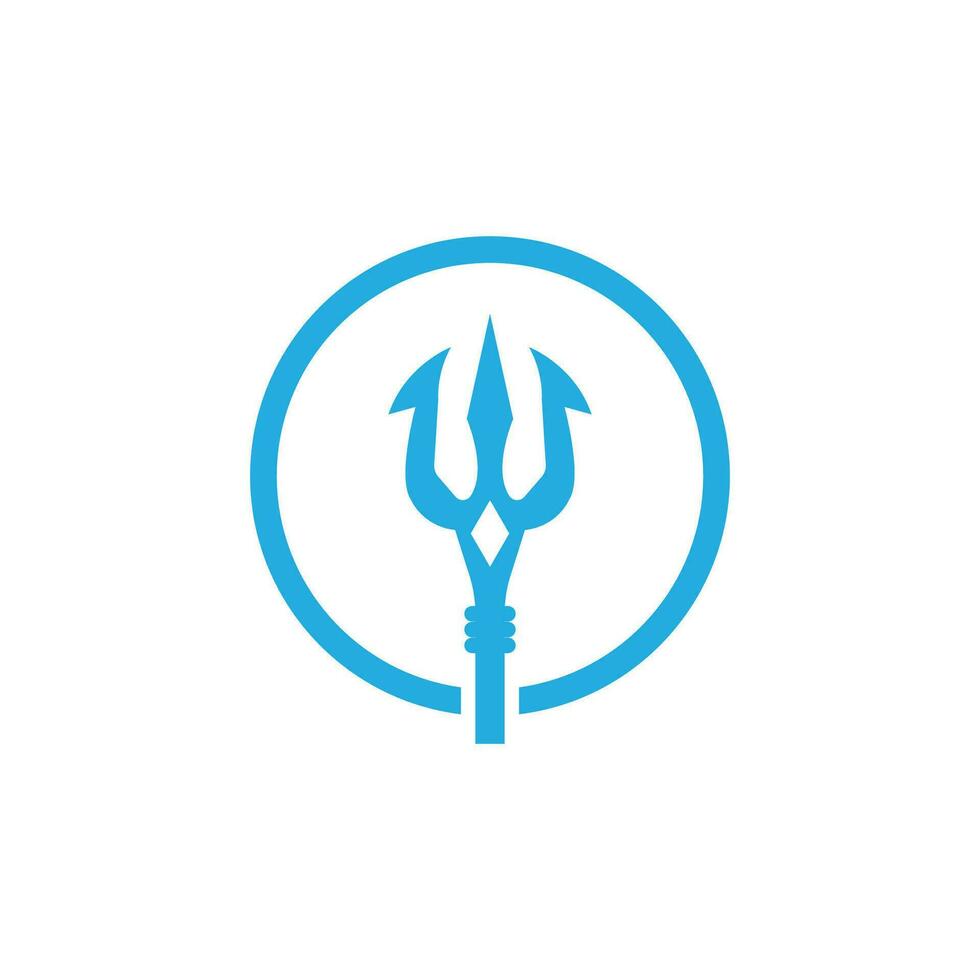 Dreizack Logo Vektor Vorlage Symbol Element Design