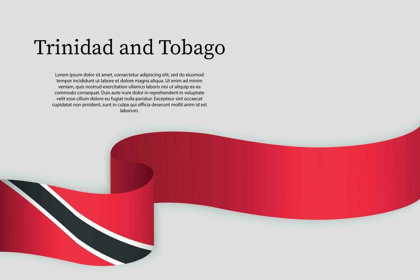 Band Flagge von Trinidad und Tobago. Feier Hintergrund vektor