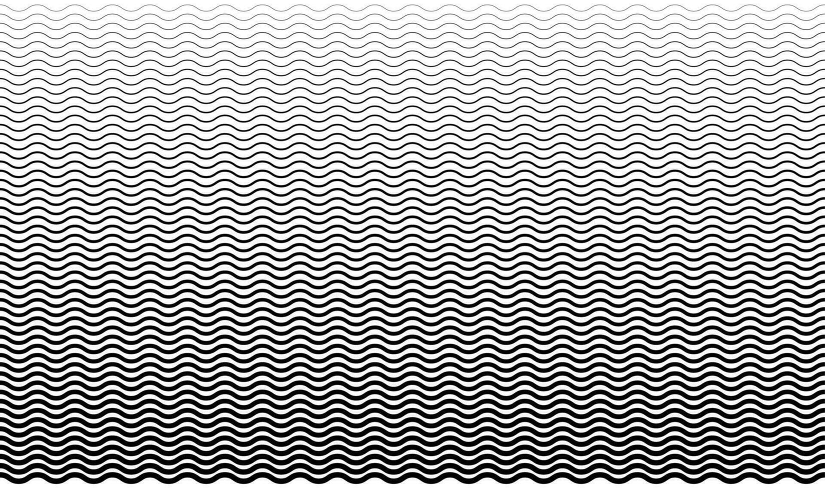 abstrakt nahtlos Vektor Muster. Halbton Welle Hintergrund. wellig zurück Hintergrund. einfarbig bewirken Vektor