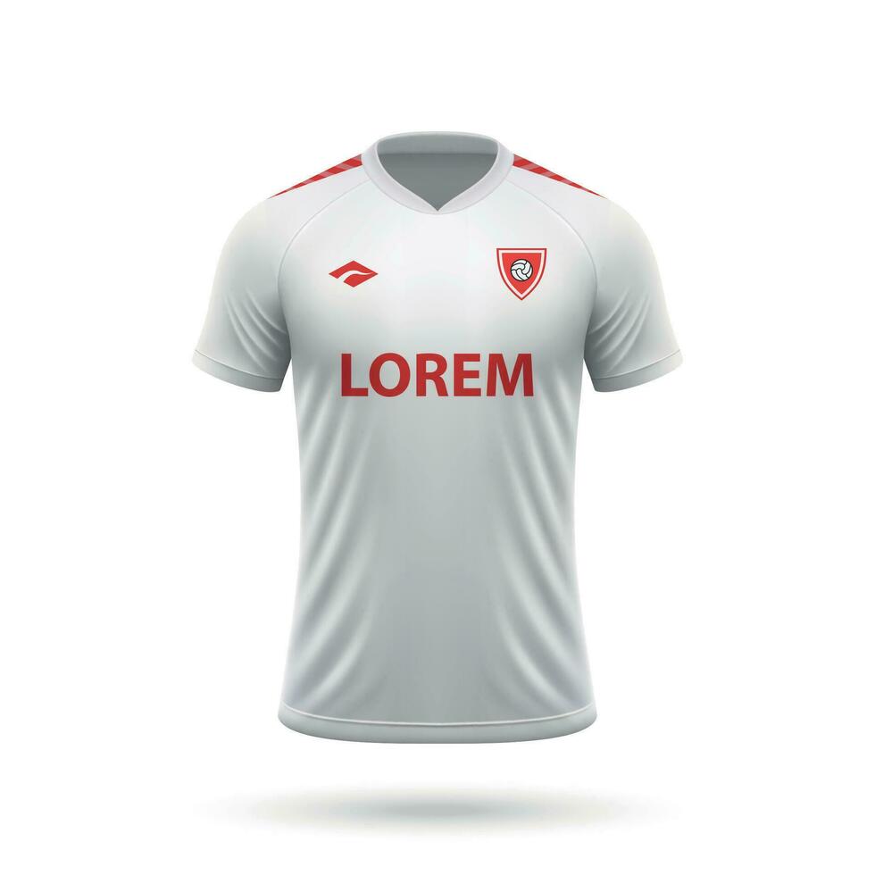 3d realistisk fotboll jersey vektor