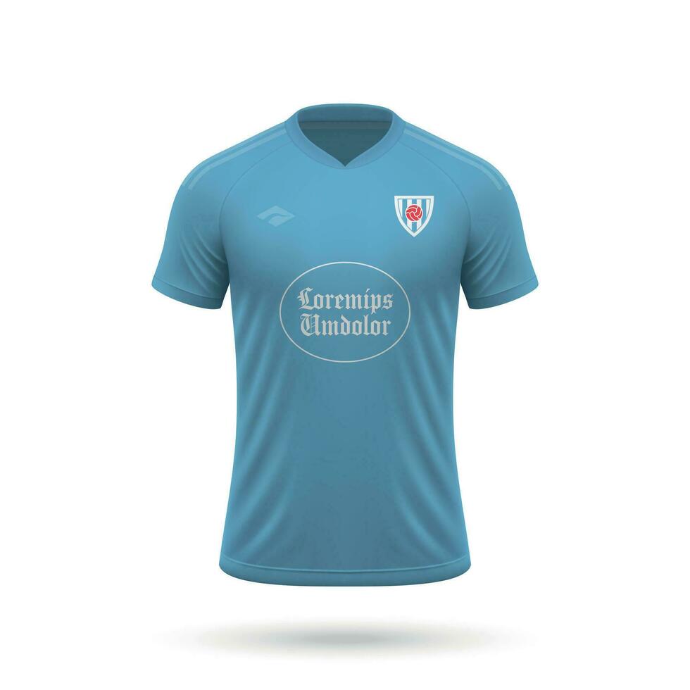 3d realistisk fotboll jersey vektor