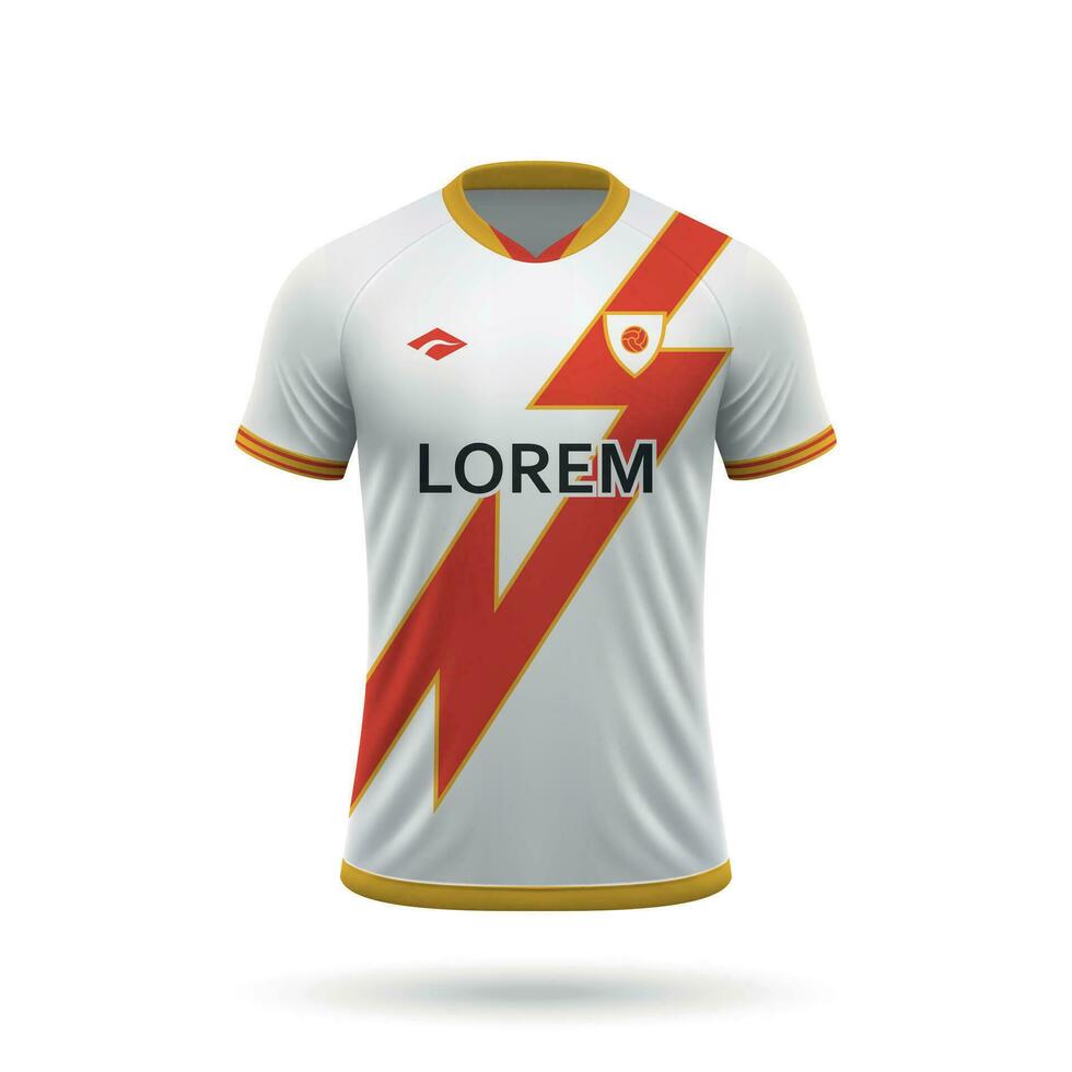 3d realistisk fotboll jersey vektor