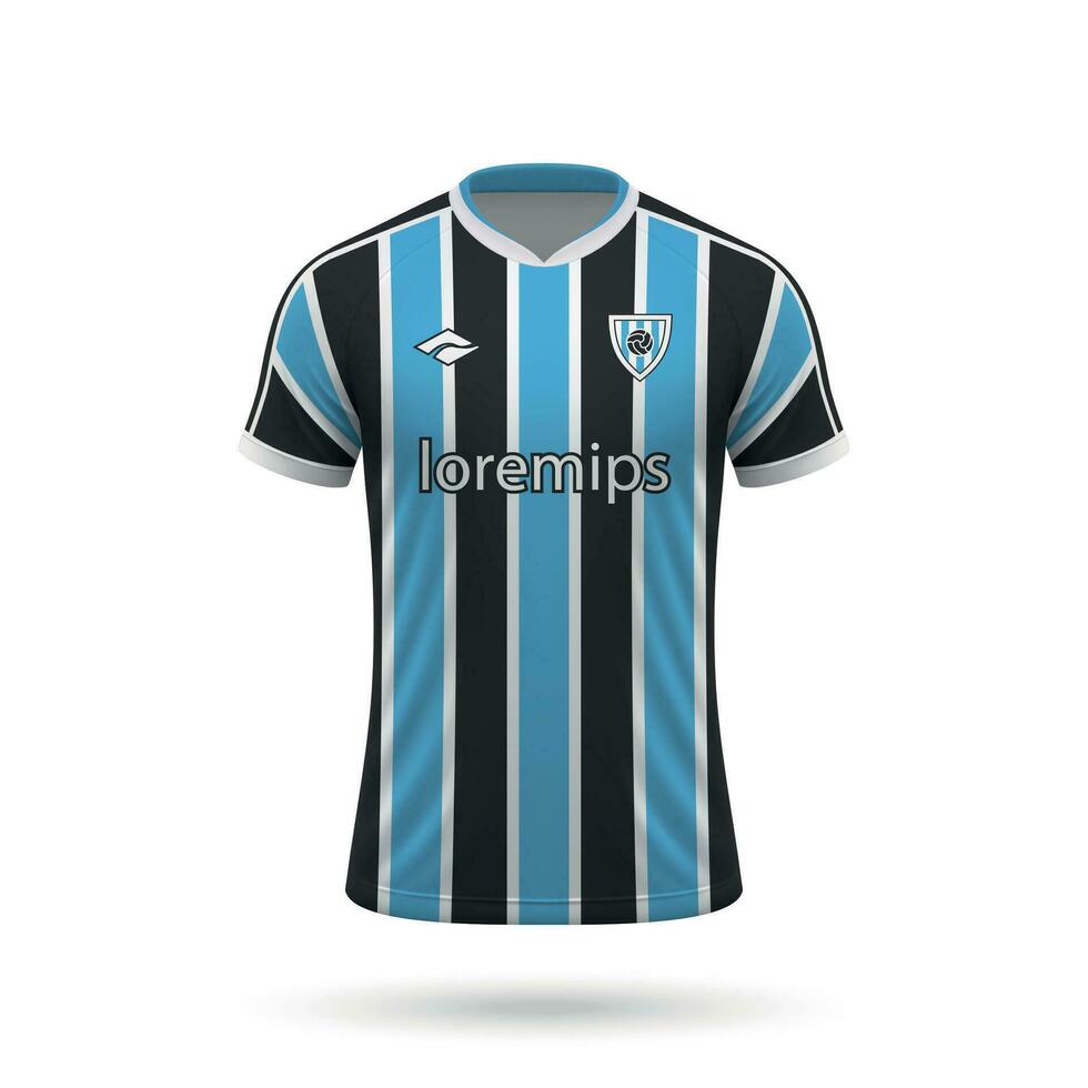 3d realistisk fotboll jersey vektor