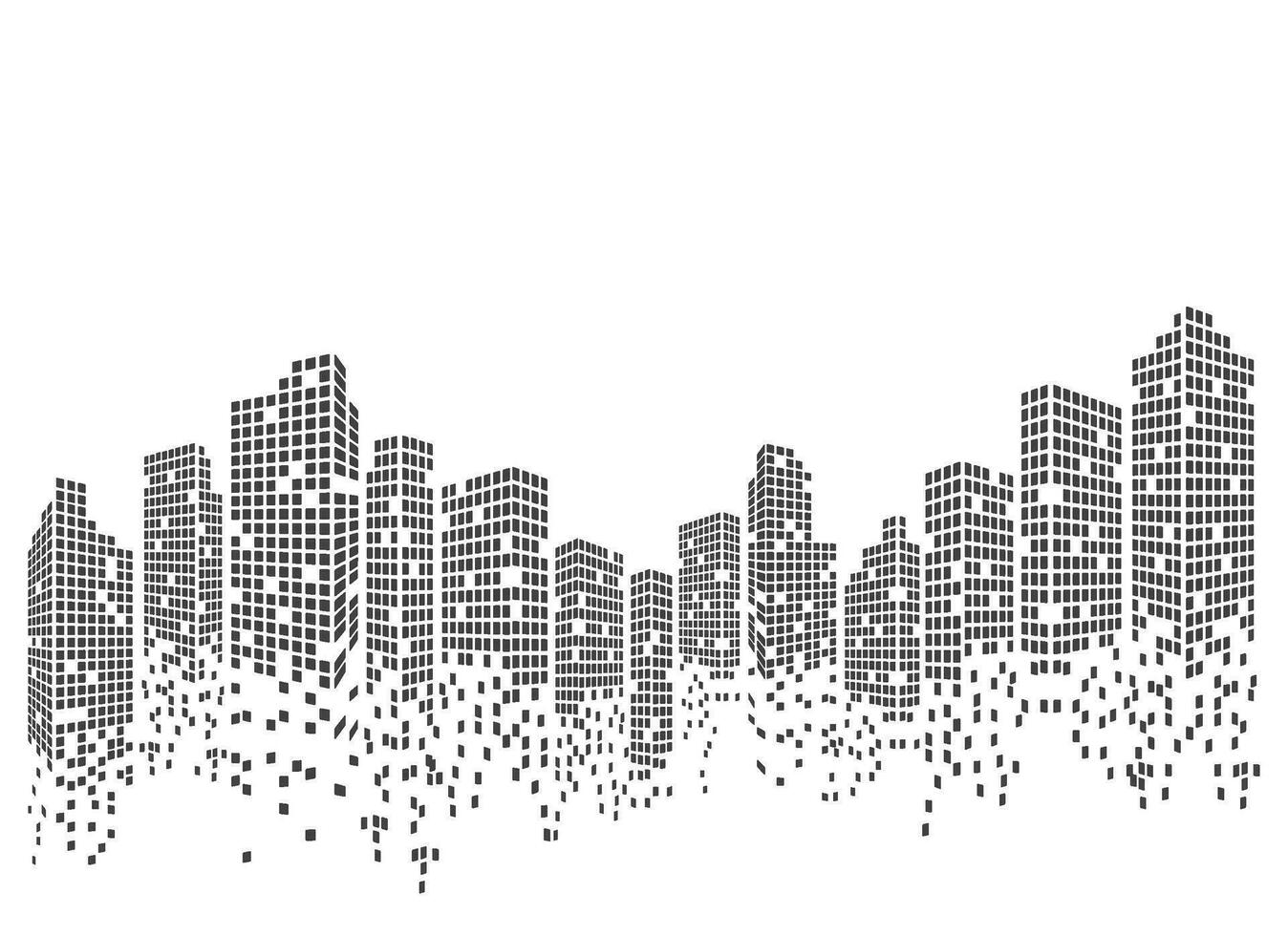 stad horisont vektor illustration