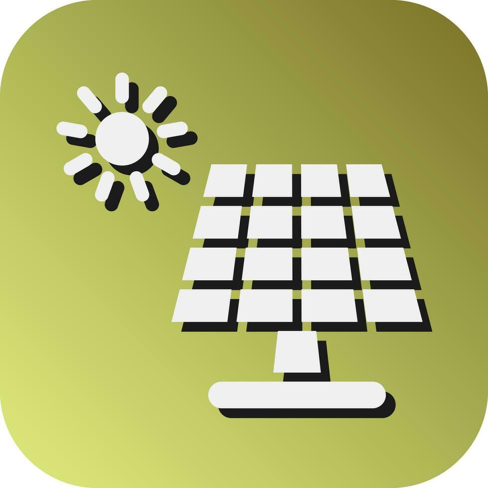 Solar- Panel Vektor Glyphe Gradient Hintergrund Symbol zum persönlich und kommerziell verwenden.