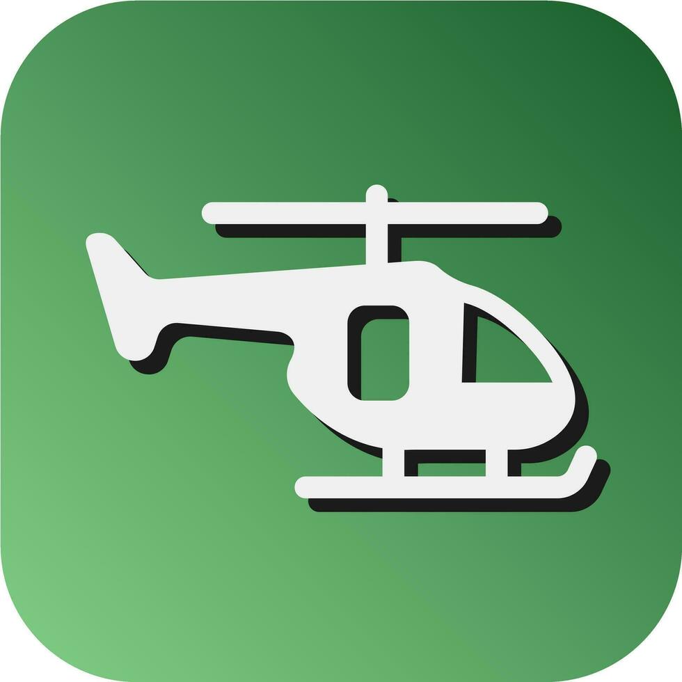 Hubschrauber Vektor Glyphe Gradient Hintergrund Symbol zum persönlich und kommerziell verwenden.
