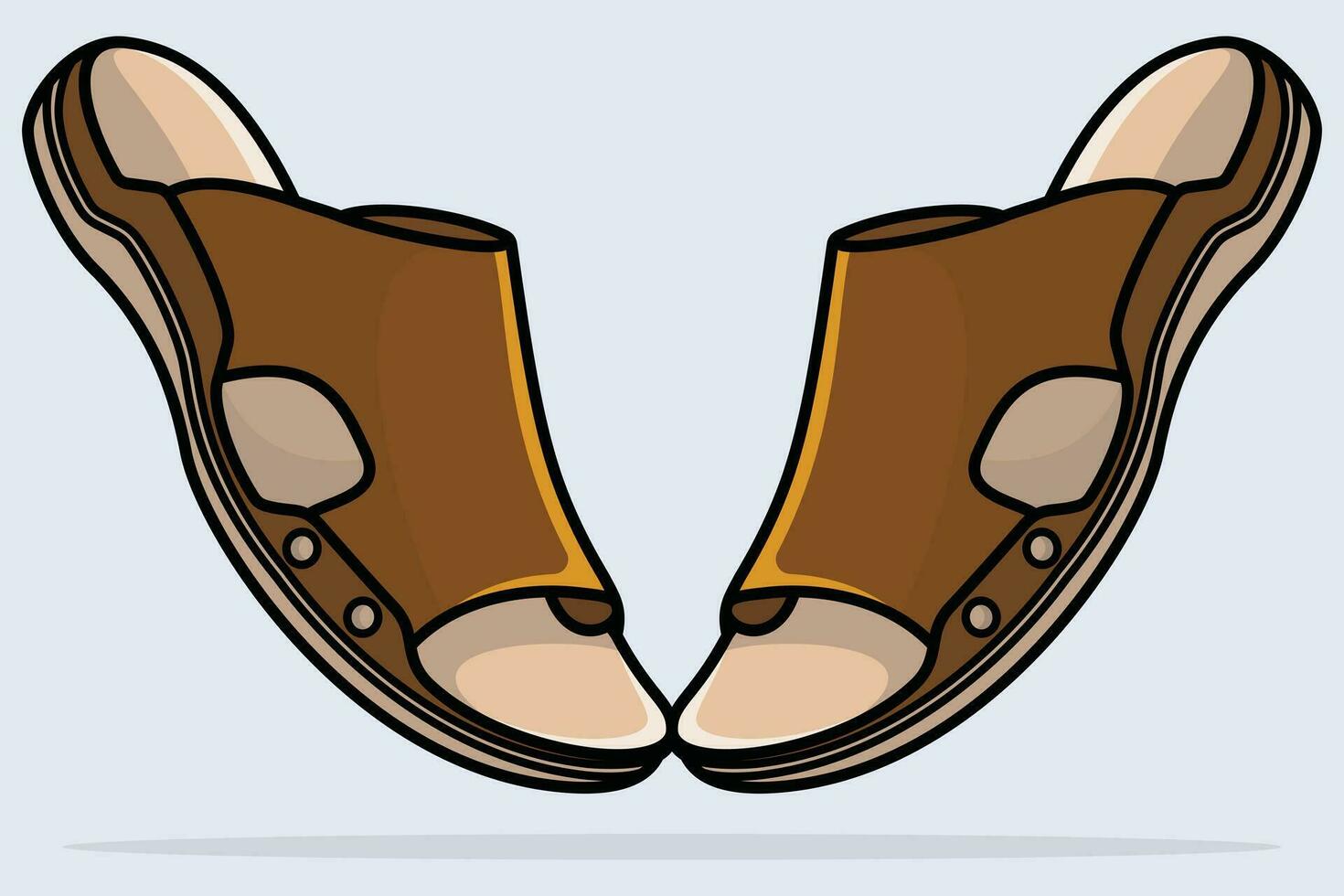 Dame schön eben Slipper Schuhe Paar Vektor Illustration. Schönheit Mode Objekte Symbol Konzept. Paar von Neu Ankunft Frauen Abend Veranstaltung Slipper Vektor Design.